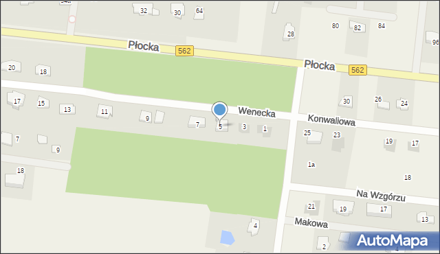 Brwilno, Wenecka, 5, mapa Brwilno