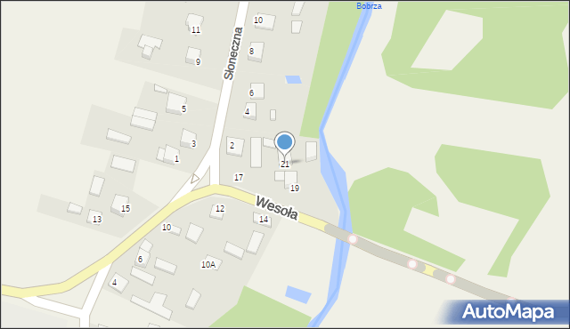 Bugaj, Wesoła, 21, mapa Bugaj