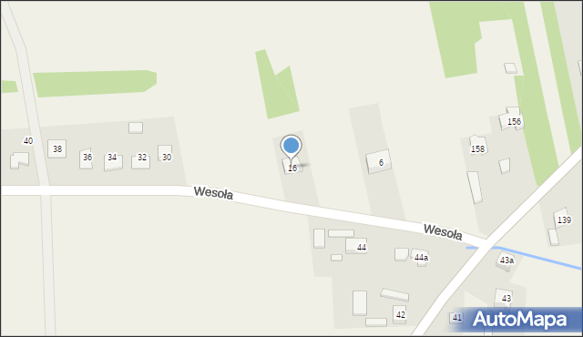 Bujny, Wesoła, 16, mapa Bujny