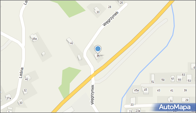 Chełmiec, Węgrzynek, 35, mapa Chełmiec