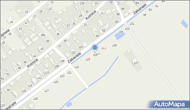 Chmielów, Wenecka, 113, mapa Chmielów