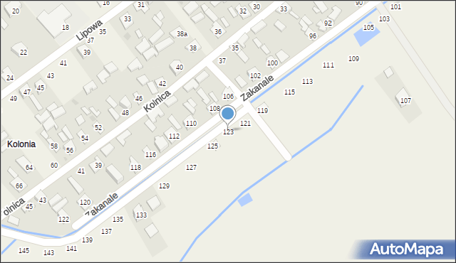 Chmielów, Wenecka, 123, mapa Chmielów