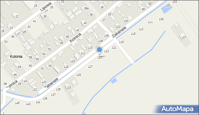 Chmielów, Wenecka, 125, mapa Chmielów