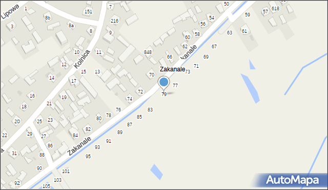 Chmielów, Wenecka, 79, mapa Chmielów