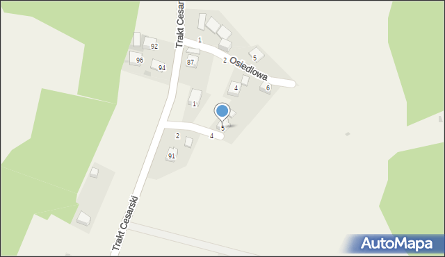 Cisiec, Wesoła, 5, mapa Cisiec