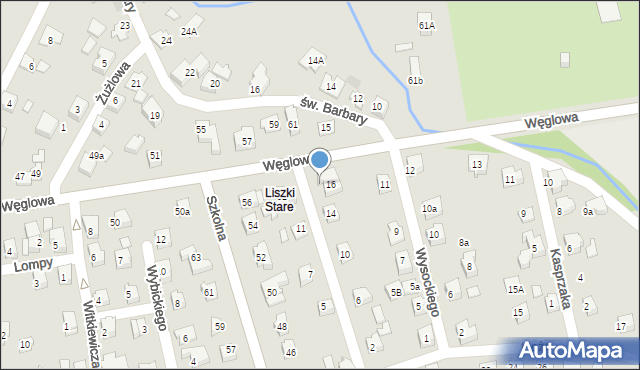 Czechowice-Dziedzice, Węglowa, 52a, mapa Czechowic-Dziedzic