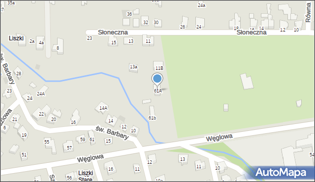 Czechowice-Dziedzice, Węglowa, 61A, mapa Czechowic-Dziedzic