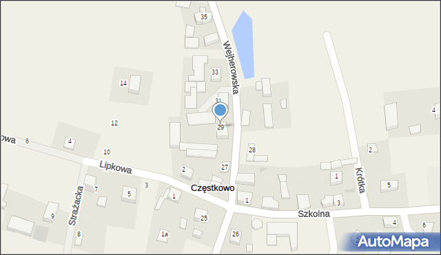 Częstkowo, Wejherowska, 29, mapa Częstkowo