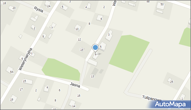 Dąbrowa Chełmińska, Wesoła, 7, mapa Dąbrowa Chełmińska