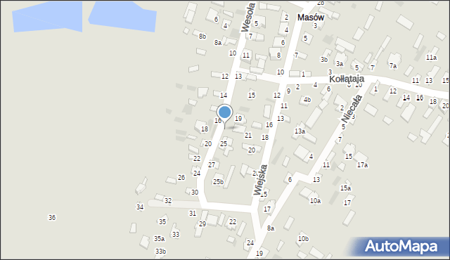 Dęblin, Wesoła, 23, mapa Dęblin