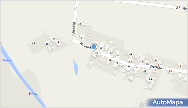 Dobieszowice, Wesoła, 35, mapa Dobieszowice