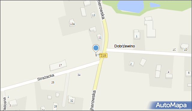 Dobrzewino, Wejherowska, 9, mapa Dobrzewino