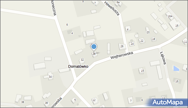 Domatówko, Wejherowska, 28, mapa Domatówko