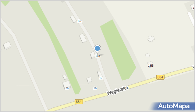 Dynów, Węgierska, 12a, mapa Dynów