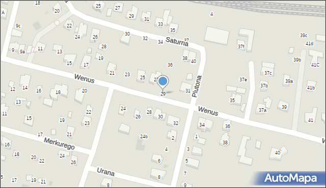 Gdańsk, Wenus, 29, mapa Gdańska