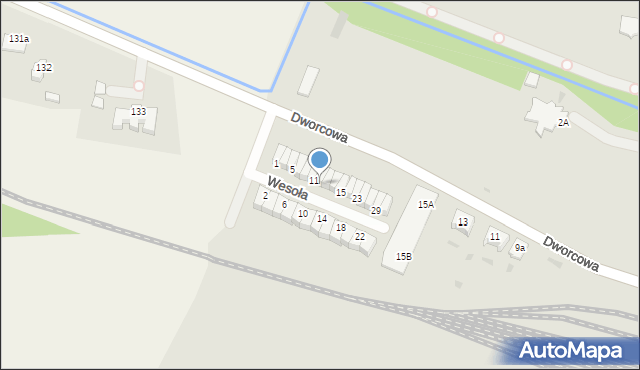 Głubczyce, Wesoła, 13, mapa Głubczyce