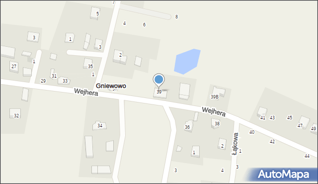 Gniewowo, Wejhera, 39, mapa Gniewowo