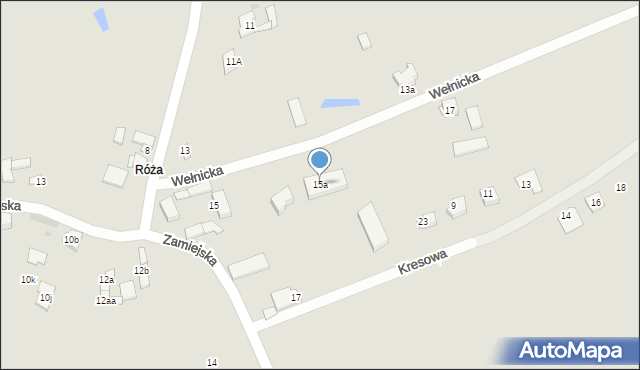 Gniezno, Wełnicka, 15a, mapa Gniezna