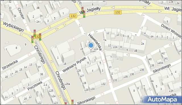 Gorzów Wielkopolski, Wełniany Rynek, 14, mapa Gorzów Wielkopolski