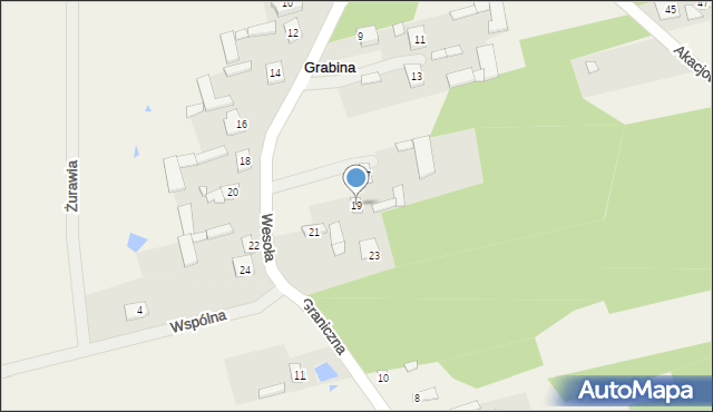 Grabina, Wesoła, 19, mapa Grabina