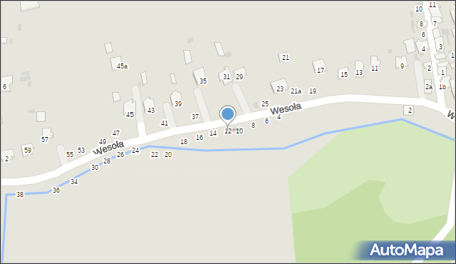 Hrubieszów, Wesoła, 12, mapa Hrubieszów