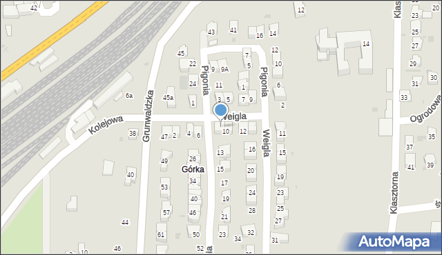 Jasło, Weigla Rudolfa, 8, mapa Jasła