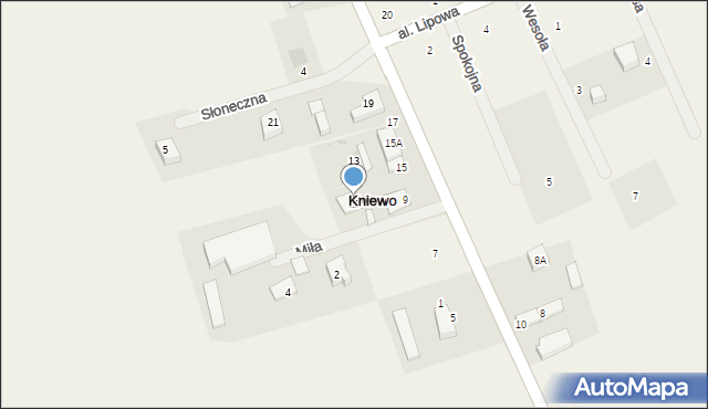 Kniewo, Wejherowska, 11, mapa Kniewo