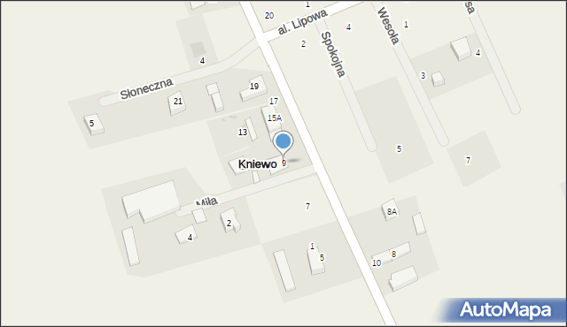 Kniewo, Wejherowska, 9, mapa Kniewo