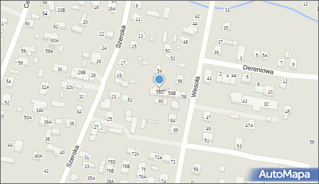 Kobyłka, Wesoła, 58D, mapa Kobyłka