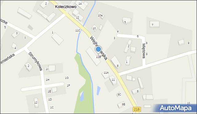 Koleczkowo, Wejherowska, 11B, mapa Koleczkowo