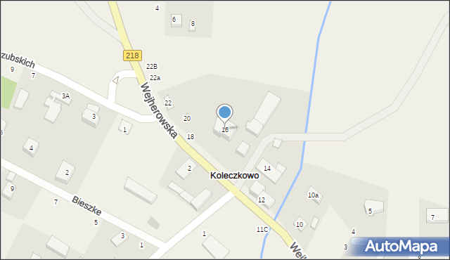 Koleczkowo, Wejherowska, 16, mapa Koleczkowo