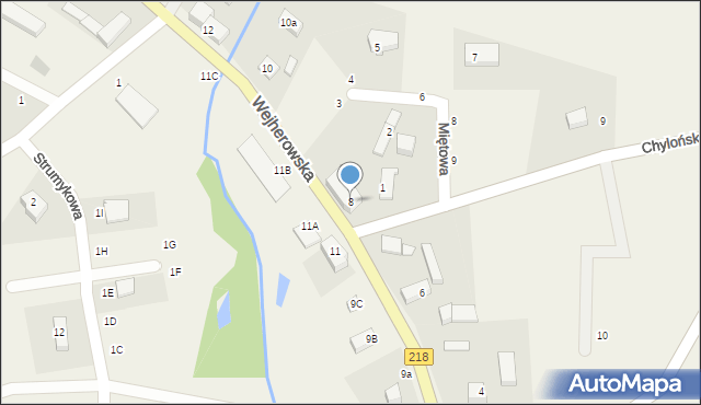 Koleczkowo, Wejherowska, 8, mapa Koleczkowo