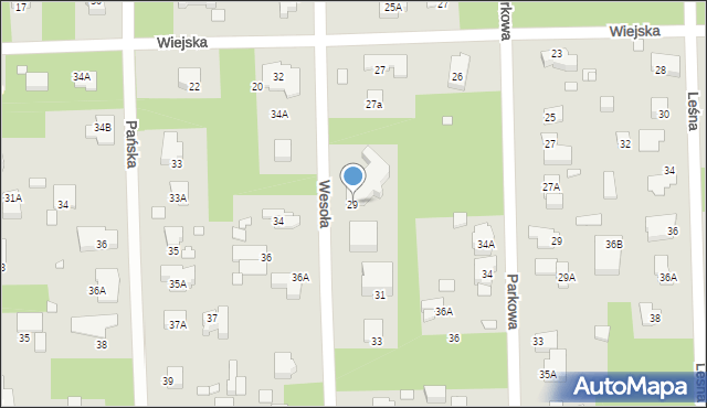 Konstancin-Jeziorna, Wesoła, 29, mapa Konstancin-Jeziorna