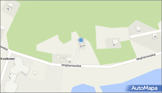 Kostkowo, Wejherowska, 41, mapa Kostkowo