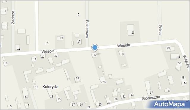 Kotorydz, Wesoła, 32, mapa Kotorydz