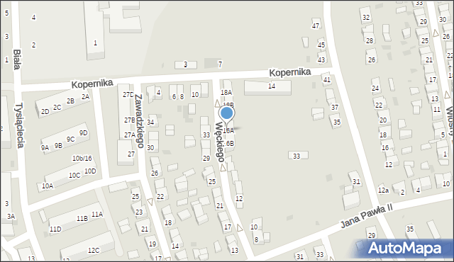 Koźmin Wielkopolski, Węckiego Józefa, 16A, mapa Koźmin Wielkopolski