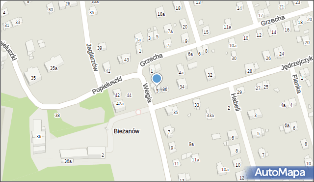Kraków, Weigla Ferdynanda, 3, mapa Krakowa