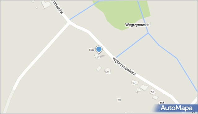 Kraków, Węgrzynowicka, 63, mapa Krakowa