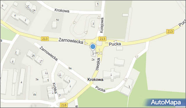 Krokowa, Wejherowska, 2, mapa Krokowa