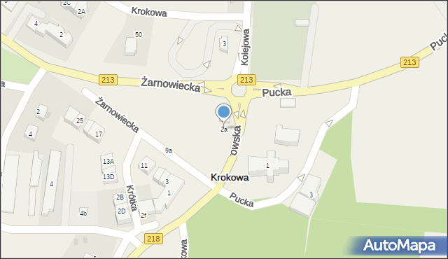 Krokowa, Wejherowska, 2a, mapa Krokowa