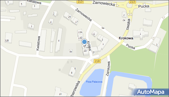 Krokowa, Wejherowska, 2C, mapa Krokowa