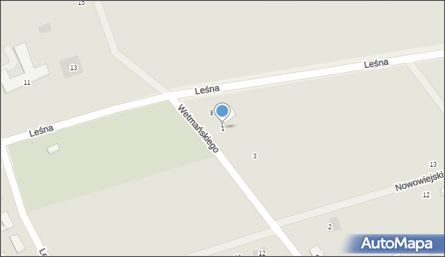 Lubowidz, Wetmańskiego Leona, bp., 1, mapa Lubowidz