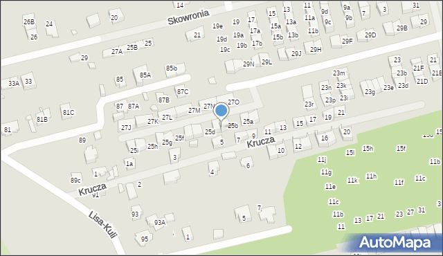 Marki, Wesoła, 25c, mapa Marki