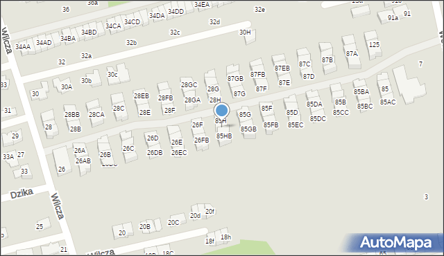 Marki, Wesoła, 85HA, mapa Marki