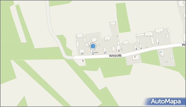 Marki, Wesoła, 12, mapa Marki