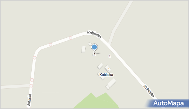 Milicz, Wesoła, 2, mapa Milicz