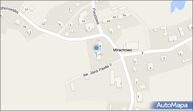 Mirachowo, Wejherowska, 1, mapa Mirachowo