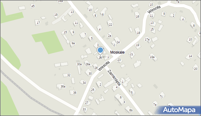 Nisko, Wesoła, 26, mapa Nisko