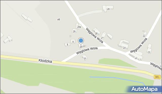 Nowa Ruda, Węglowa Wola, 10, mapa Nowa Ruda