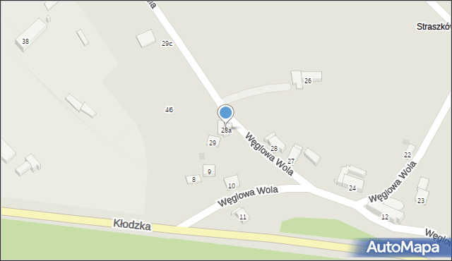 Nowa Ruda, Węglowa Wola, 28a, mapa Nowa Ruda